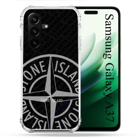 Coque Renforcée Pour Samsung Galaxy A37 5G Stone Island Gris