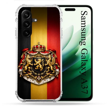 Coque Renforcée Pour Samsung Galaxy A37 5G Voyage Drapeau Belgique