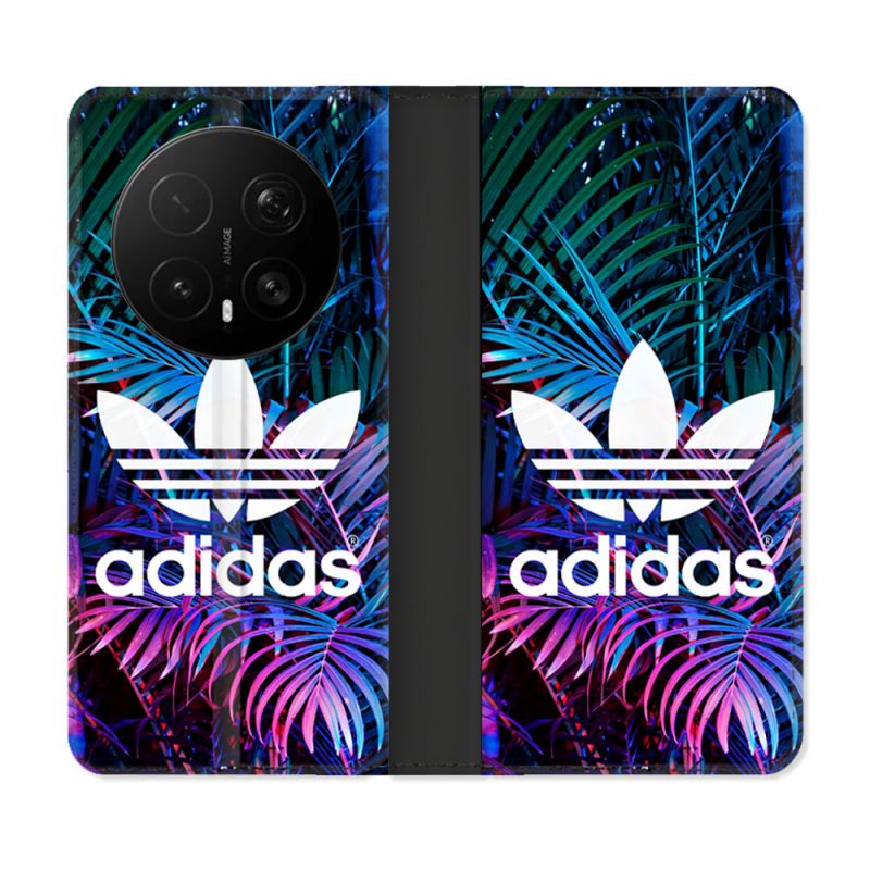 Housse Cuir Portefeuille Pour Honor Magic 8 Pro 5G Adidas Palmier