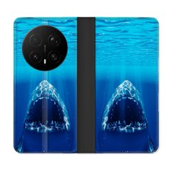Housse Cuir Portefeuille Pour Honor Magic 8 Pro 5G Animal Requin Dent