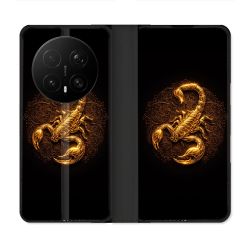 Housse Cuir Portefeuille Pour Honor Magic 8 Pro 5G Animal Scorpion Fresque 2026