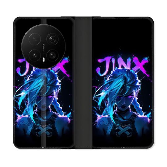 Housse Cuir Portefeuille Pour Honor Magic 8 Pro 5G Arcane Jinx Night