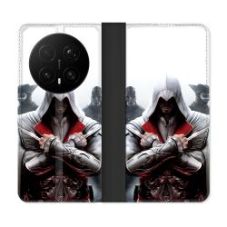 Housse Cuir Portefeuille Pour Honor Magic 8 Pro 5G Assassin Creed Mask