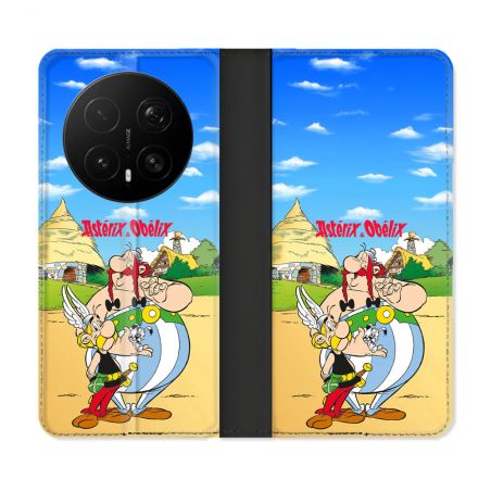 Housse Cuir Portefeuille Pour Honor Magic 8 Pro 5G Astérix Obélix Color