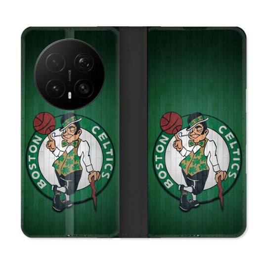 Housse Cuir Portefeuille Pour Honor Magic 8 Pro 5G Basket Boston Celtics