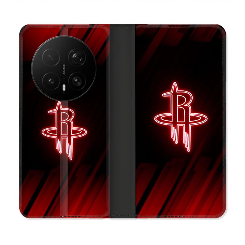 Housse Cuir Portefeuille Pour Honor Magic 8 Pro 5G Basket Houston Rockets