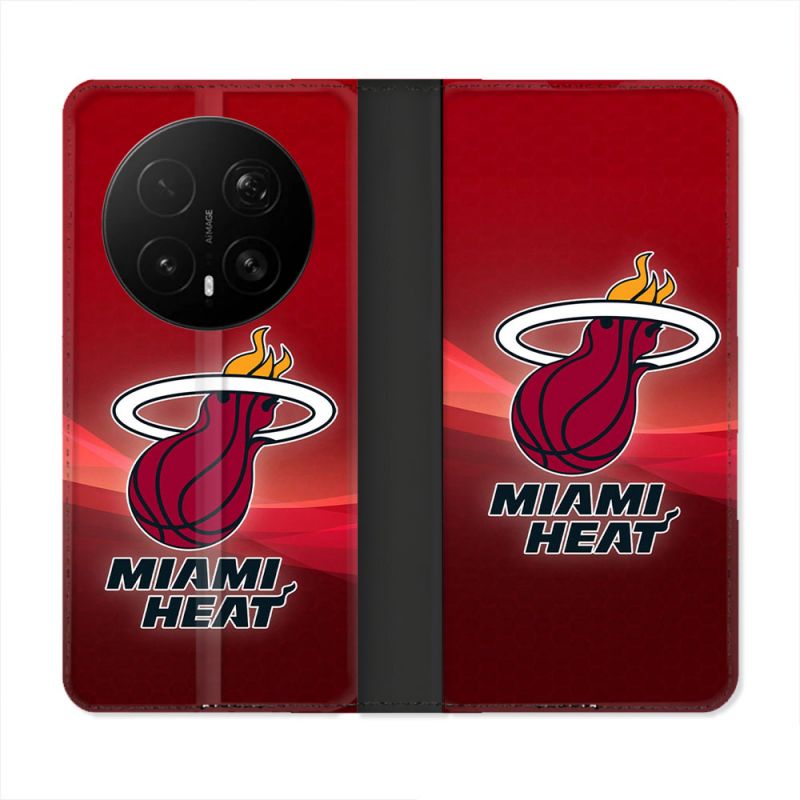 Housse Cuir Portefeuille Pour Honor Magic 8 Pro 5G Basket Miami Heat