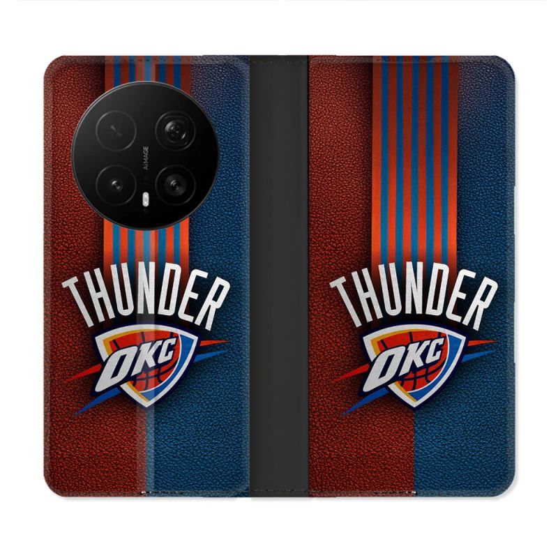 Housse Cuir Portefeuille Pour Honor Magic 8 Pro 5G Basket Oklahoma City Thunder