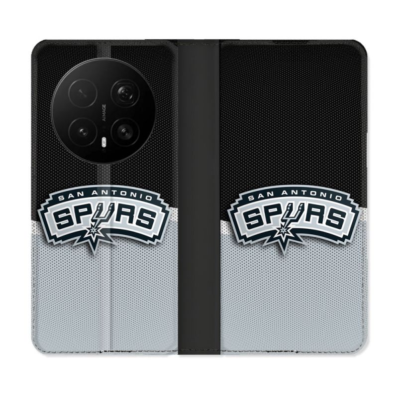 Housse Cuir Portefeuille Pour Honor Magic 8 Pro 5G Basket San Antonio Spurs