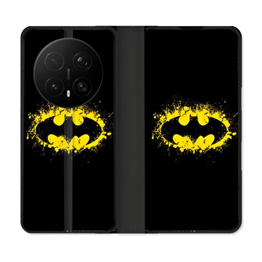 Housse Cuir Portefeuille Pour Honor Magic 8 Pro 5G Batman Logo