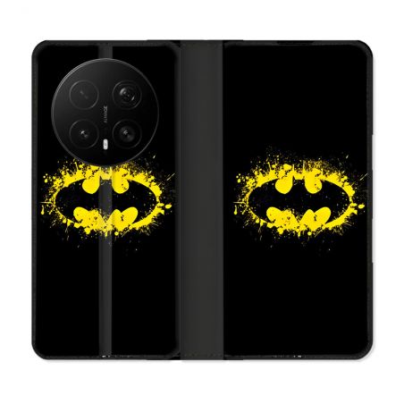 Housse Cuir Portefeuille Pour Honor Magic 8 Pro 5G Batman Logo