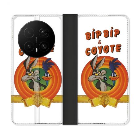 Housse Cuir Portefeuille Pour Honor Magic 8 Pro 5G Bip Bip Coyote