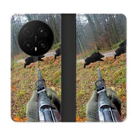 Housse Cuir Portefeuille Pour Honor Magic 8 Pro 5G Chasse Vision Tir