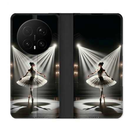 Housse Cuir Portefeuille Pour Honor Magic 8 Pro 5G Danseuse Lumière