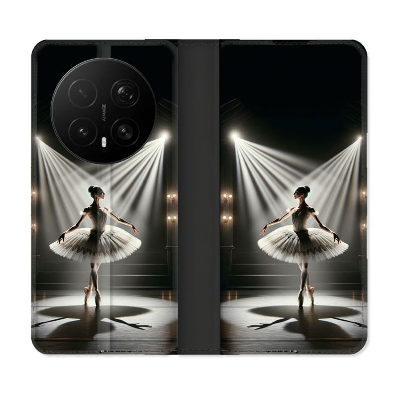 Housse Cuir Portefeuille Pour Honor Magic 8 Pro 5G Danseuse Lumière