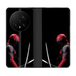 Housse Cuir Portefeuille Pour Honor Magic 8 Pro 5G Deadpool Epee