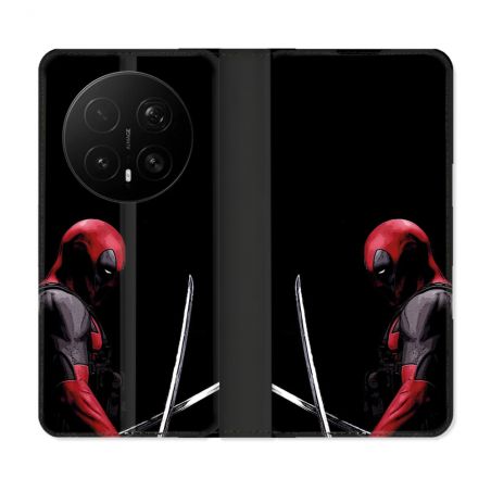 Housse Cuir Portefeuille Pour Honor Magic 8 Pro 5G Deadpool Epee