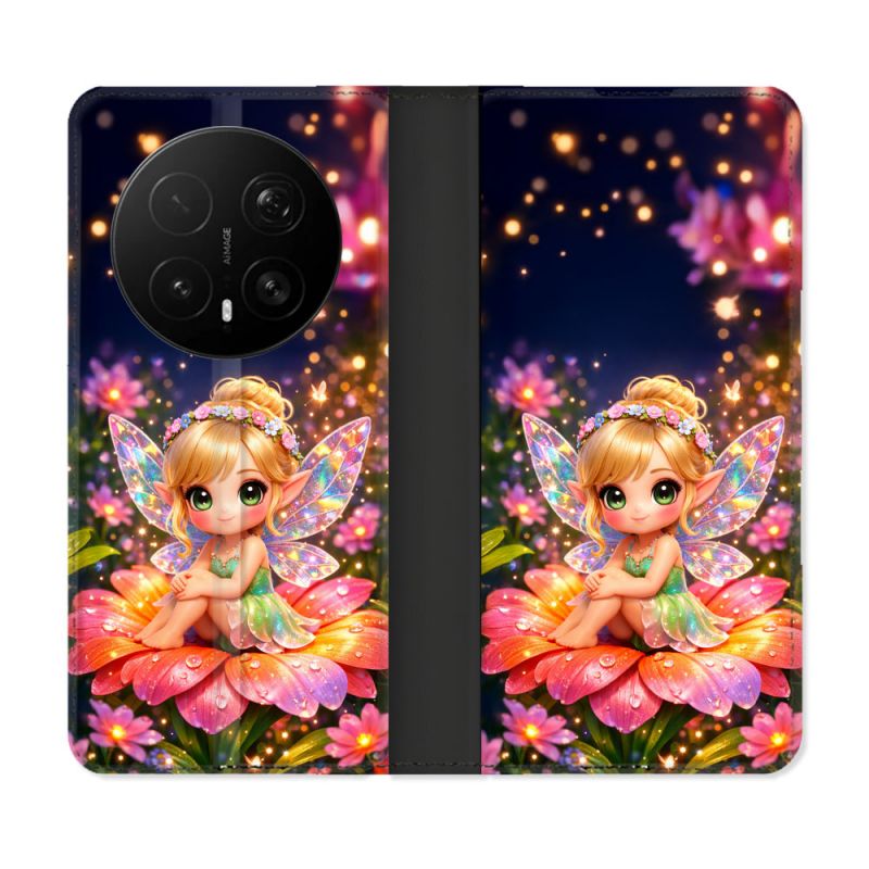 Housse Cuir Portefeuille Pour Honor Magic 8 Pro 5G Fantastique Fee Kawaii
