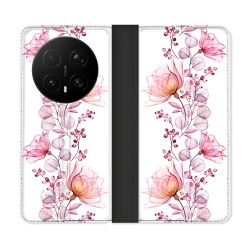Housse Cuir Portefeuille Pour Honor Magic 8 Pro 5G Fleur Eclosion