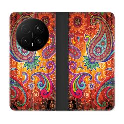 Housse Cuir Portefeuille Pour Honor Magic 8 Pro 5G Fleur Psychedelic