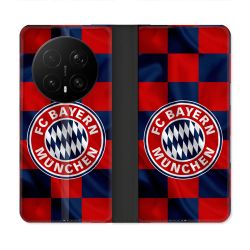 Housse Cuir Portefeuille Pour Honor Magic 8 Pro 5G Foot Bayern Munich Carreaux
