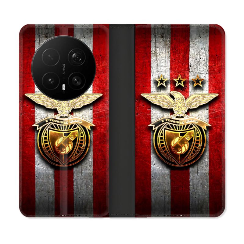 Housse Cuir Portefeuille Pour Honor Magic 8 Pro 5G Foot Benfica
