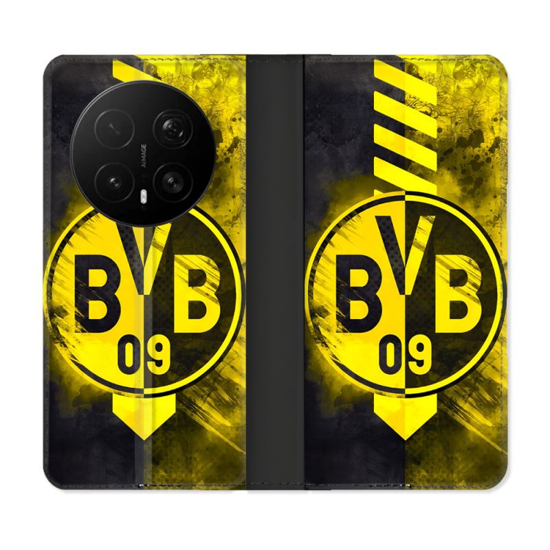 Housse Cuir Portefeuille Pour Honor Magic 8 Pro 5G Foot Dortmund