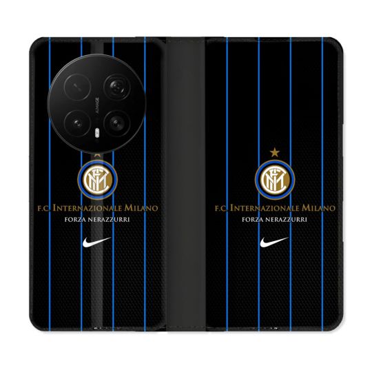 Housse Cuir Portefeuille Pour Honor Magic 8 Pro 5G Foot Inter Milan