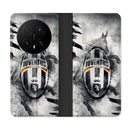 Housse Cuir Portefeuille Pour Honor Magic 8 Pro 5G Foot Juventus Turin