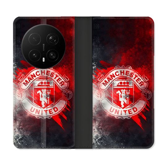 Housse Cuir Portefeuille Pour Honor Magic 8 Pro 5G Foot Manchester United