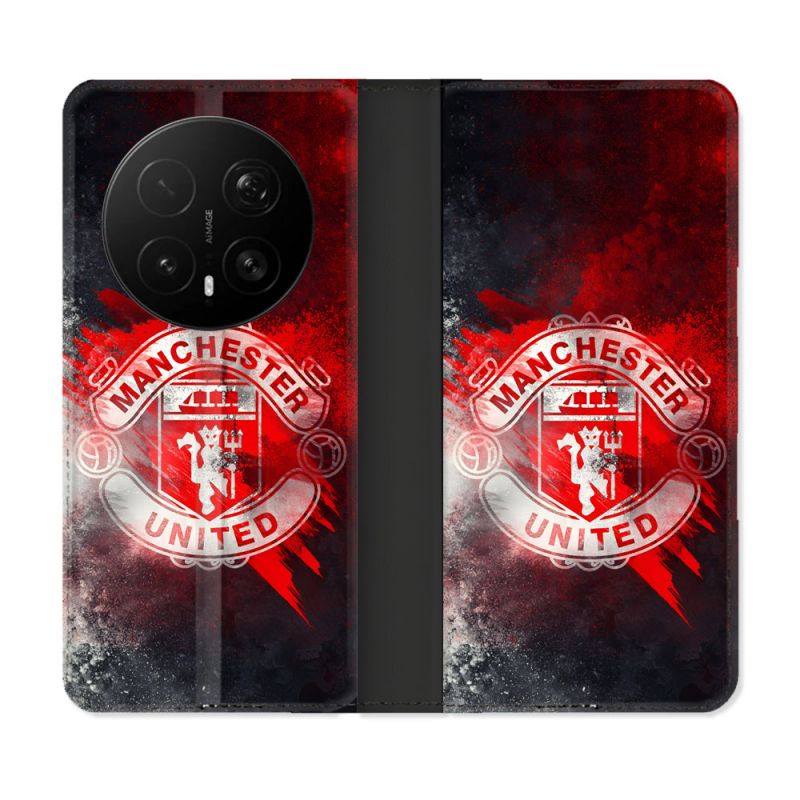 Housse Cuir Portefeuille Pour Honor Magic 8 Pro 5G Foot Manchester United