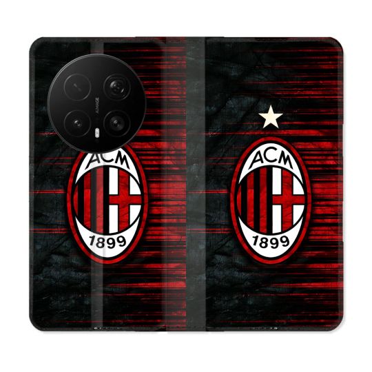 Housse Cuir Portefeuille Pour Honor Magic 8 Pro 5G Foot Milan AC