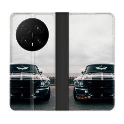 Housse Cuir Portefeuille Pour Honor Magic 8 Pro 5G Ford Mustang GT500 Vintage