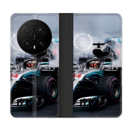 Housse Cuir Portefeuille Pour Honor Magic 8 Pro 5G Formule 1 F1 Mercedes Petronas
