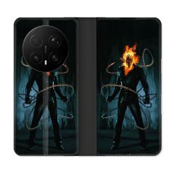Housse Cuir Portefeuille Pour Honor Magic 8 Pro 5G Ghost Rider