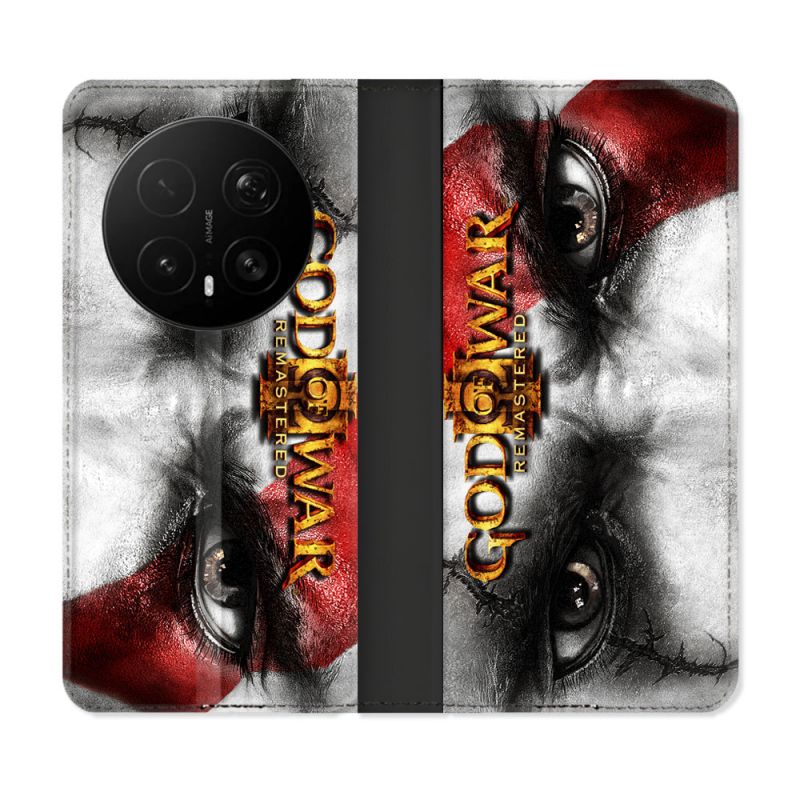 Housse Cuir Portefeuille Pour Honor Magic 8 Pro 5G God Of War GOW