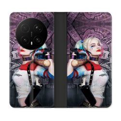 Housse Cuir Portefeuille Pour Honor Magic 8 Pro 5G Harley Quinn Batte