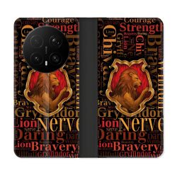 Housse Cuir Portefeuille Pour Honor Magic 8 Pro 5G Harry Potter Griffondor