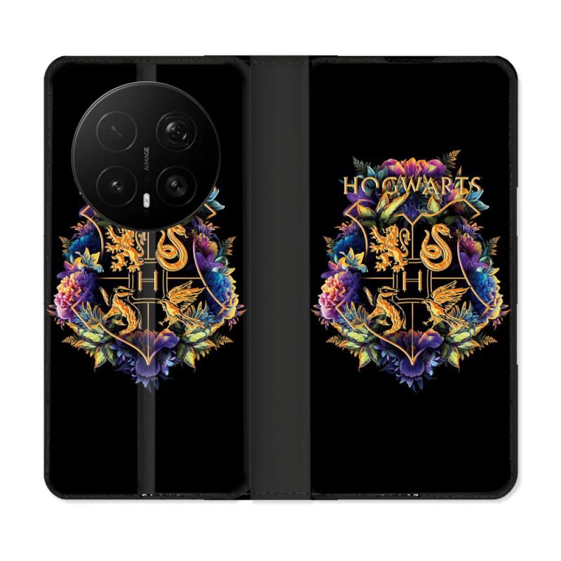 Housse Cuir Portefeuille Pour Honor Magic 8 Pro 5G Harry Potter Hogwarts