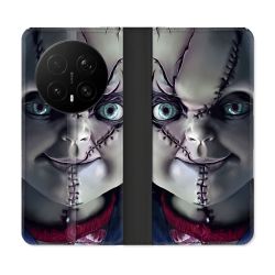 Housse Cuir Portefeuille Pour Honor Magic 8 Pro 5G Horreur Chucky Cicatrice