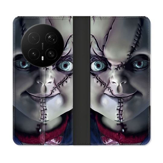 Housse Cuir Portefeuille Pour Honor Magic 8 Pro 5G Horreur Chucky Cicatrice