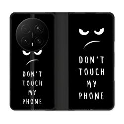 Housse Cuir Portefeuille Pour Honor Magic 8 Pro 5G Humour Don't Touch