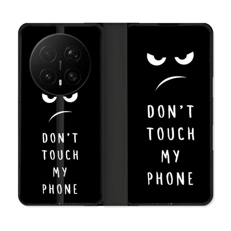 Housse Cuir Portefeuille Pour Honor Magic 8 Pro 5G Humour Don't Touch