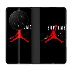 Housse Cuir Portefeuille Pour Honor Magic 8 Pro 5G Jordan Supreme Noir