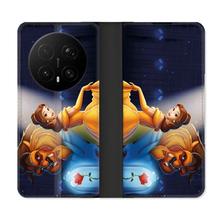 Housse Cuir Portefeuille Pour Honor Magic 8 Pro 5G La Belle et La Bête