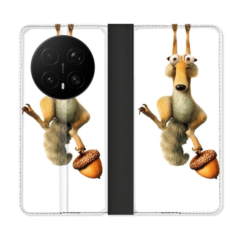 Housse Cuir Portefeuille Pour Honor Magic 8 Pro 5G L'âge de Glace Scratch Suspendu