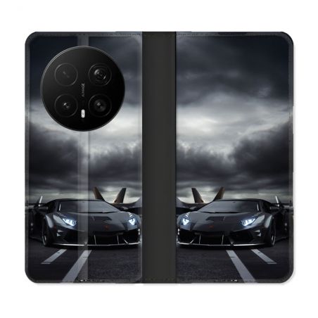 Housse Cuir Portefeuille Pour Honor Magic 8 Pro 5G Lamborghini Avion