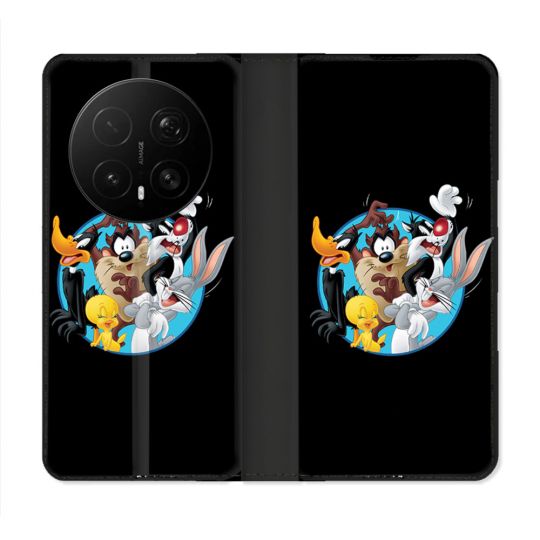 Housse Cuir Portefeuille Pour Honor Magic 8 Pro 5G Looney Tunes