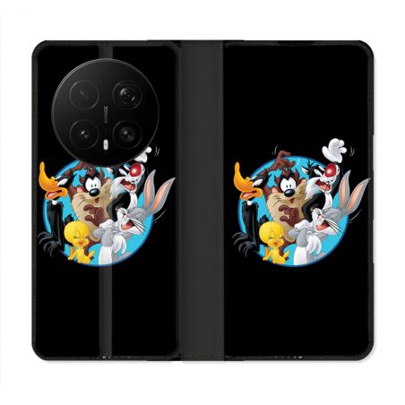 Housse Cuir Portefeuille Pour Honor Magic 8 Pro 5G Looney Tunes