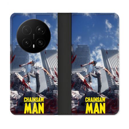 Housse Cuir Portefeuille Pour Honor Magic 8 Pro 5G Manga Chainsaw Man Denji
